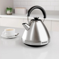 Morphy Richards 100130 1.5L Venture Pyramid Rapid Boil Kettle - Brushed Stainless Steel
