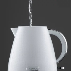 Daewoo SDA2623GE Stirling 1.7L 3KW Pyramid Kettle - White