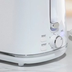 Daewoo SDA2626GE Stirling 2 Slice Toaster - White