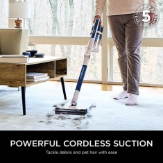 Shark IZ380UK PowerPro Cordless Stick Vacuum Cleaner - Navy Metallic