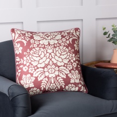 Paoletti Melrose Floral Cushion 50cm - Mulberry Paoletti Melrose Floral Cushion 50cm - Mulberry