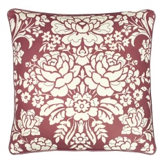 Paoletti Melrose Floral Cushion 50cm - Mulberry