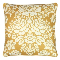 Paoletti Melrose Floral Cushion 50cm - Honey