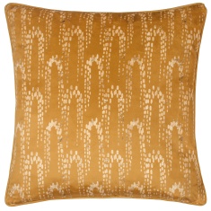 Furn Wisteria Velvet Feather Filled Cushion 50cm - Gold