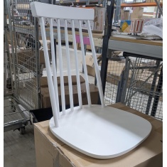 Alassio Spindle Back Dining Chair - White