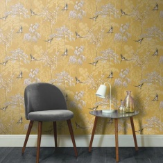 Esselle Home Japanese Garden Wallpaper - Ochre