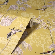 Esselle Home Japanese Garden Wallpaper - Ochre