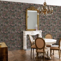 Holden Decor Everbloom Wallpaper - Navy/Multi