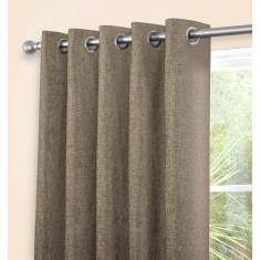 Sundour Amberley Thermal Eyelet Curtains - Earth