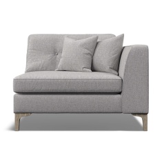 Maddie Standard Back Fabric Seat Unit With 1 Arm