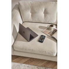 Maddie Small Standard Back Fabric Sofa