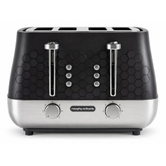 Morphy Richards 243020 Cassini 4-Slice Toaster Moonless Night - Black