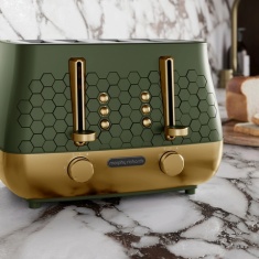 Morphy Richards 243022 Cassini 4-Slice Toaster Olivine - Green