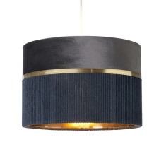 BHS Violet Mixed Fabric Shade 30cm - Grey BHS Violet Mixed Fabric Shade 30cm - Grey