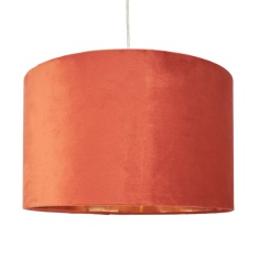 BHS Velvet Easyfit Light Shade 40cm - Orange BHS Velvet Easyfit Light Shade 40cm - Orange