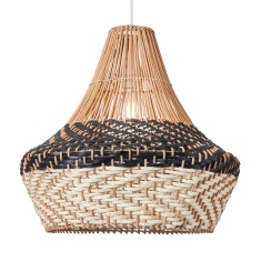 BHS Lauren Rattan Easyfit Light Shade 45cm - Natural BHS Lauren Rattan Easyfit Light Shade 45cm - Natural