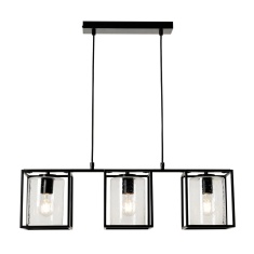 BHS Hardy Cage 3 Light Diner - Matte Black