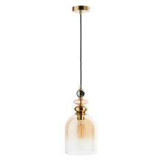 BHS Seline Champagne 1 Light Pendant - Brass