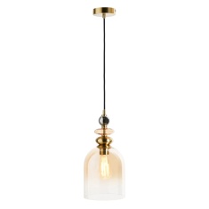 BHS Seline Champagne 1 Light Pendant - Brass