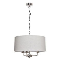 BHS Henry 3 Light Pendant - Nickel