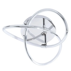 BHS Eero Knotted Flush LED Ceiling Light - Chrome