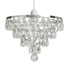 BHS Elsa Easyfit Light Shade 30cm - Chrome
