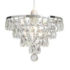 BHS Elsa Easyfit Light Shade 30cm - Chrome BHS Elsa Easyfit Light Shade 30cm - Chrome