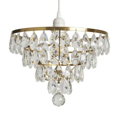 BHS Elsa Easyfit Light Shade 30cm - Brass