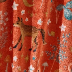 Catherine Lansfield Enchanted Twilight Fleece Throw 130x170cm - Burnt Orange
