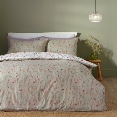 Catherine Lansfield Brushed Grasmere Floral Duvet Set - Green