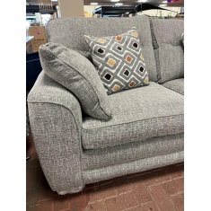 Alstons Bilbao 3 Seater Pocket Sprung Sofa Bed - Taupe Mottled Chenille & Dark Feet