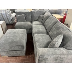 Bertie FST/LFC/RH2 Standard Back Corner Group - Kingston Grey Fabric & Light Beech Feet