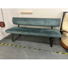Venjakob Jade P715-18D3 190cm Bench - Frankfurt Petrol Fabric & Anthracite Matte Metal Venjakob Jade P715-18D3 190cm Bench - Frankfurt Petrol Fabric & Anthracite Matte Metal