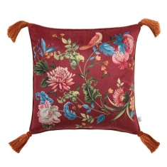 Dreams & Drapes Bejewelled Filled Cushion 43cm - Spice