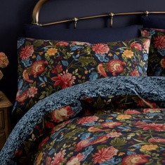 Dreams & Drapes Bejewelled Bedspread - Navy