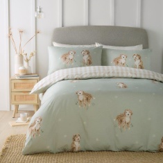 Fusion Hattie The Cockapoo Duvet Set - Green Fusion Hattie The Cockapoo Duvet Set - Green