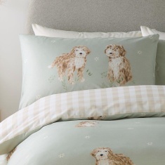 Fusion Hattie The Cockapoo Duvet Set - Green