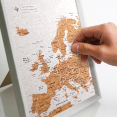 Xystos Travel Map Europe Desk - Grey