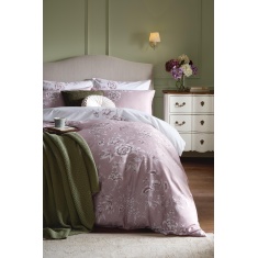 Laura Ashley Rowsham Garden Dark Blush Duvet Set - Pink