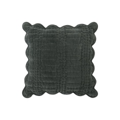 Laura Ashley Scalloped Cushion - Pine Green