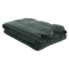 Laura Ashley Scalloped Bedspread - Pine Green
