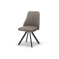 Austin Swivel Dining Chair - Light Grey Bison Faux Leather Austin Swivel Dining Chair - Light Grey Bison Faux Leather