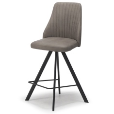 Austin Swivel Counter Stool - Light Grey Faux Leather Austin Swivel Counter Stool - Light Grey Faux Leather