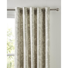 Laura Ashley Waxham Eyelet Curtains - Dove Grey