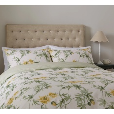 Fable Passionflower Duvet Set - Primrose & Soft Green