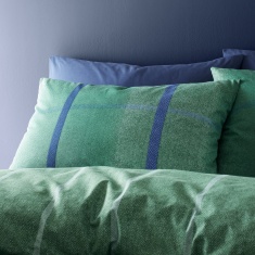 Catherine Lansfield Brushed Melrose Tweed Duvet Set - Green