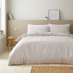 Catherine Lansfield Larsson Geo Duvet Set - Natural