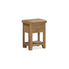 Juniper 1 Drawer Bedside Table - Smoked Oak