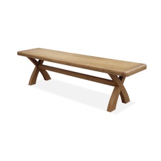 Juniper 200cm Dining Bench - Smoked Oak