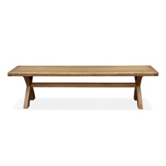 Juniper 200cm Dining Bench - Smoked Oak
